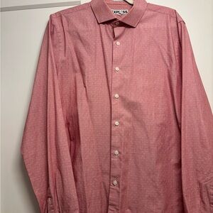 Express Men's Red Button-Down Shirt